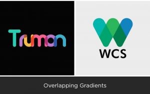 overlapping gradients